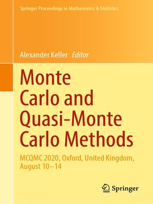 cover image of Monte Carlo and Quasi-Monte Carlo Methods
